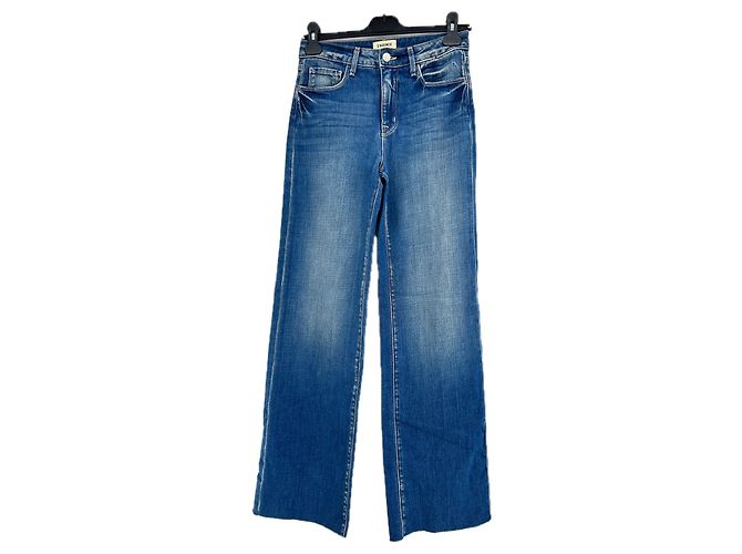Jeans rectos azules L'Agence de algodón Talla 25