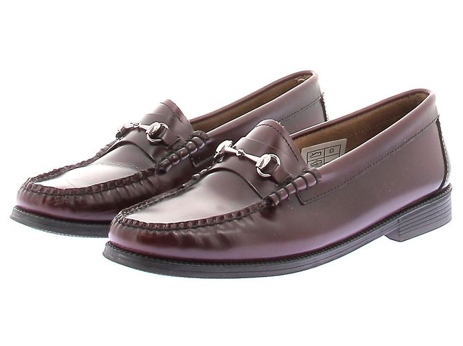 Autre Marque Mocasines de cuero "Lincoln Penny" Burdeos