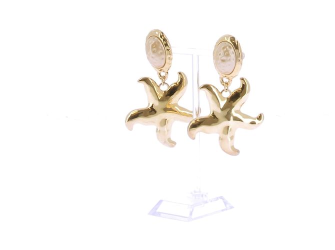 Autre Marque Orecchini a clip "Mermaid Clip" D'oro