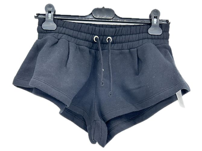 Autre Marque Mini short in cotone nero PORT DE BRAS