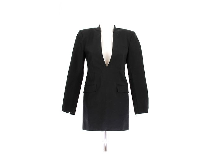 Elia Essentials. Vestido negro de algodón Elia Essentials ESSE talla 34