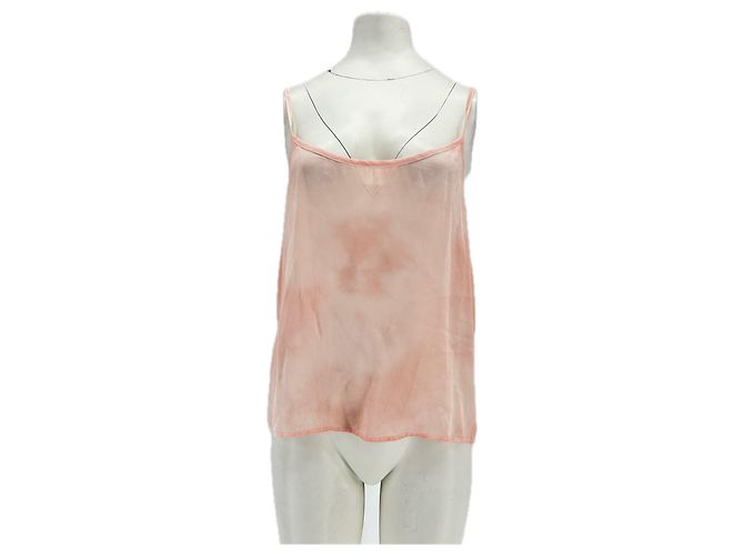 Autre Marque Top de seda rosa com alças SUNDAY SAINT-TROPEZ
