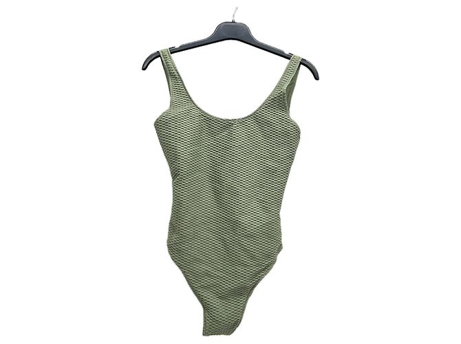 Anine Bing Einteiler Badeanzug in Khaki