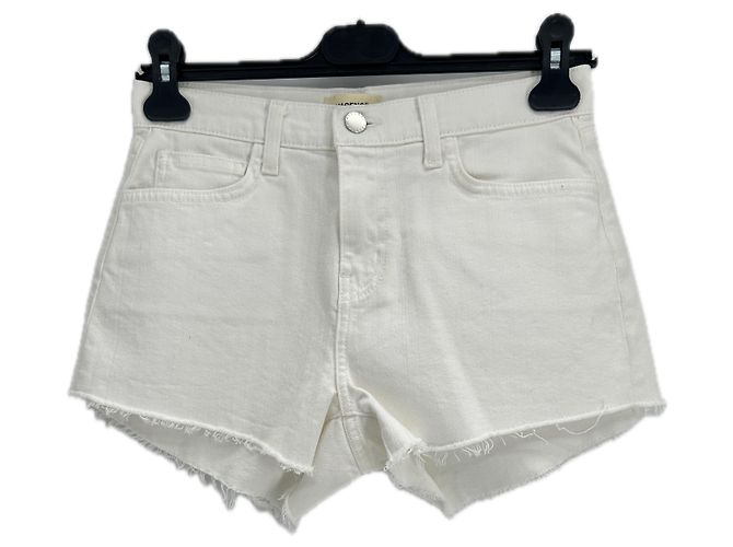 Shorts de algodão brancos L'Agence