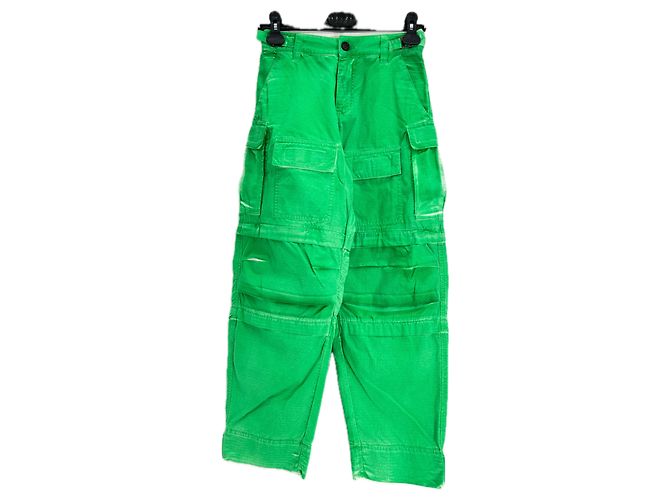Autre Marque Pantalón cargo verde flúor DARKPARK