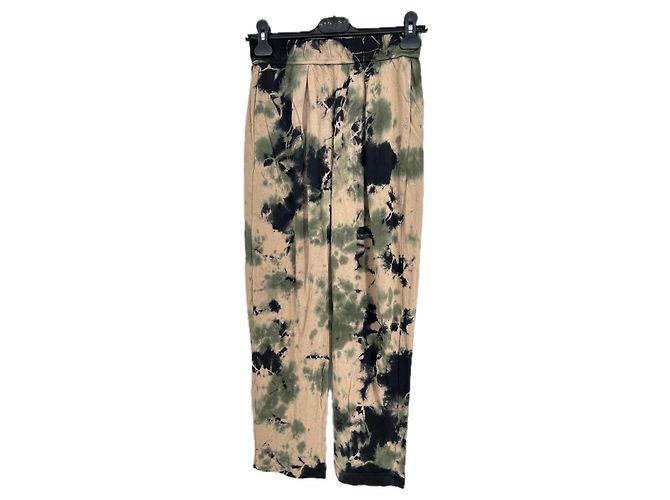 Autre Marque RAQUEL ALLEGRA Camouflage Hose fließend Camel Kamel