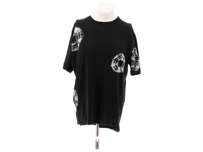 Autre Marque Camiseta de algodón negra estampada BASSIKE Negro