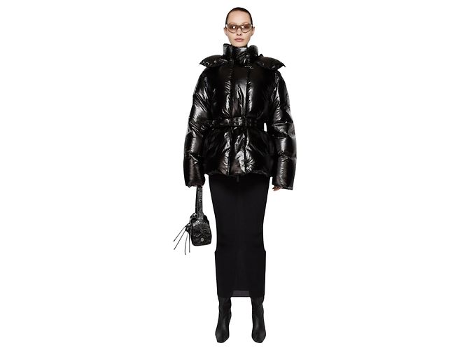 Hooded Puffer-Jacke Acne Studios M Schwarz
