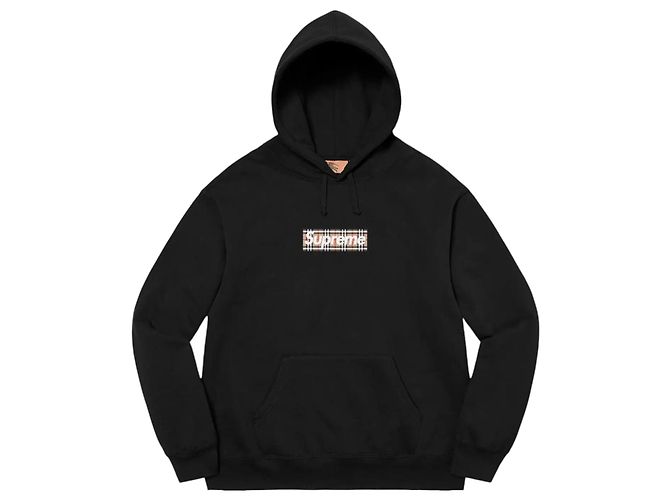 Sweatshirt Burberry Box Logo mit Kapuze schwarz XL