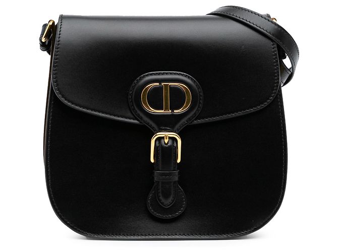 Dior Black Medium Calfskin Bobby Frame Flap