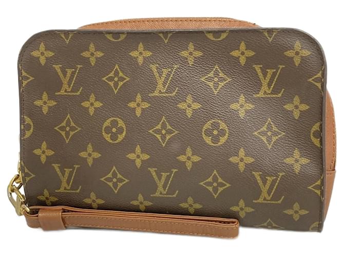 Louis Vuitton Monogram Orsay Clutch Bag Brown  ref.2213711