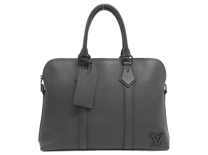 Louis Vuitton LV Aerogram Briefcase M59159 Black Leather  ref.2213872