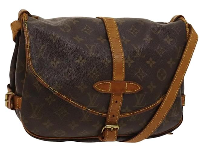 LOUIS VUITTON Monogram Saumur 30 Shoulder Bag M42256 LV Auth ar13526 Cloth  ref.2213929