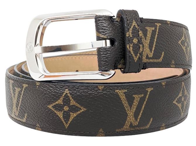 Cinturón Santur Monogram Ellipse Louis Vuitton Castaño Monograma