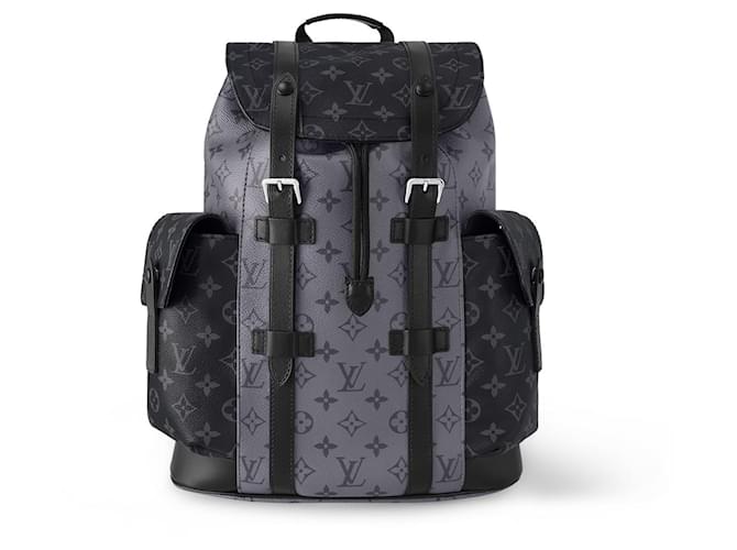 Louis Vuitton LV Christopher PM eclipse backpack Grey Cloth  ref.2214293