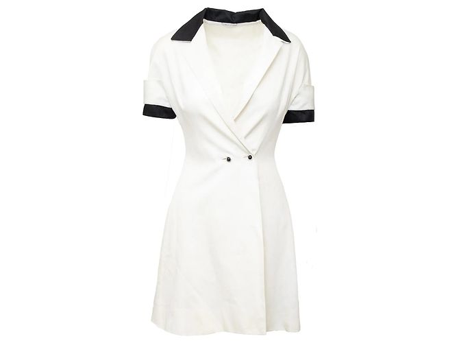 Gianni Versace Couture Mini Kleid Aus weiß