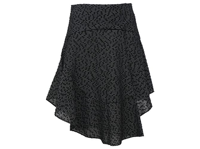Gonna asimmetrica Chloé in poliammide nera Nero