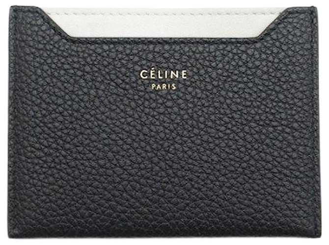 Céline Celine Leather Card Holder Blue Pony-style calfskin  ref.2214950