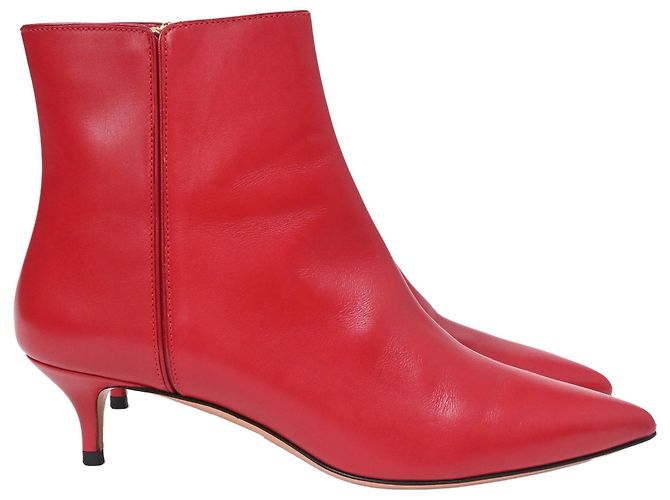 Altuzarra Quant Stiefeletten mit Kitten-Heel aus rotem Leder