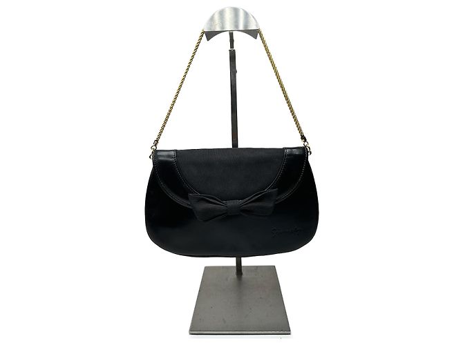 Sac en cuir verni Givenchy vintage noir