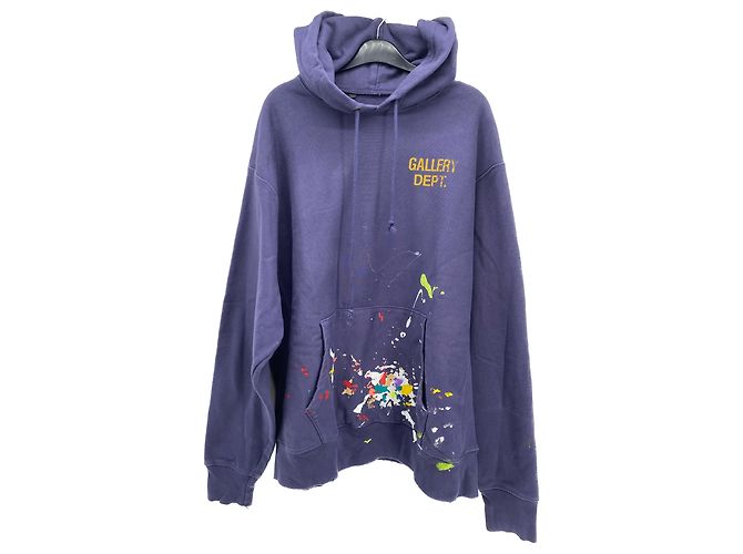 Autre Marque Bedruckter Kapuzenpullover Lila