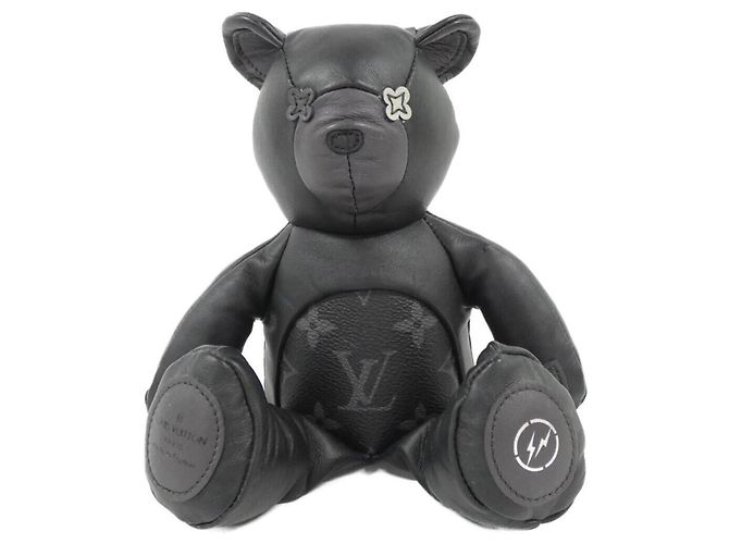 Louis Vuitton Monogram Eclipse Flash Doudou Teddy Bear Black