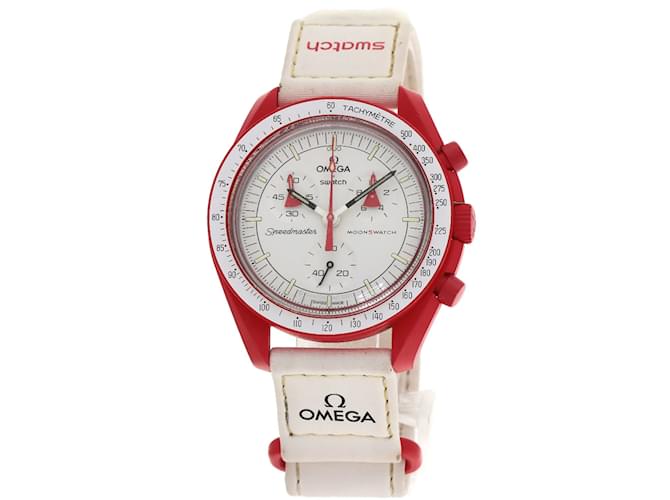 Omega Swatch SO33R100 Moon MISSION TO MARS Wristwatch  ref.2217282