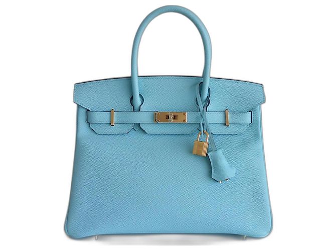 Hermès Hermes Birkin 30 Atoll Blue Bag