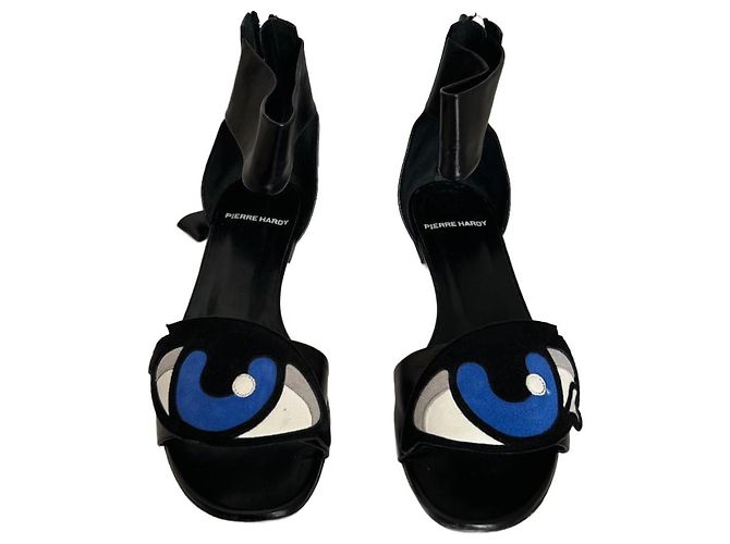 Sandali Pierre Hardy in pelle nera Taglia 38 Nero