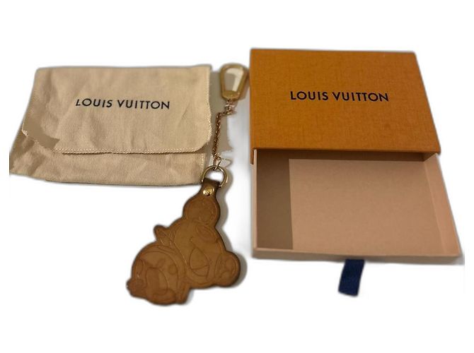 Louis Vuitton Panda Keychain Murakami Limited Edition 2004 Camel