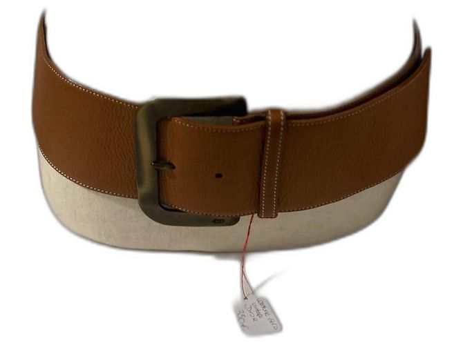 Dior Breiter Ledergürtel Camel Cognac Kamel 