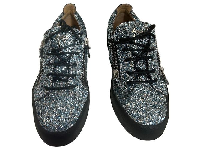 Baskets Giuseppe Zanotti Glitter Bleu