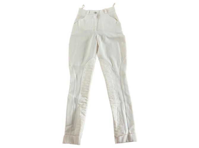 Chanel Hose beige im Reiterstil