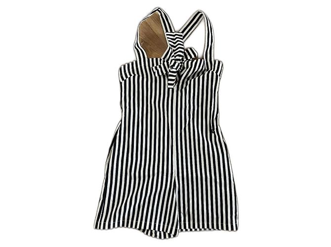 Mono Corto Chanel de Algodón a Rayas Negro