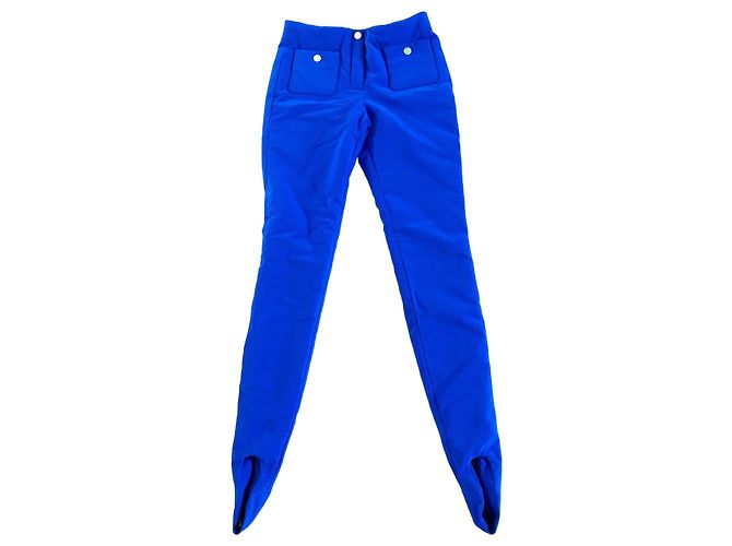 Chanel Skihose Royalblau Polyester Größe 36