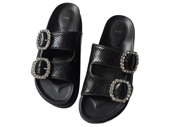 Sandali con strass Maje Nero 