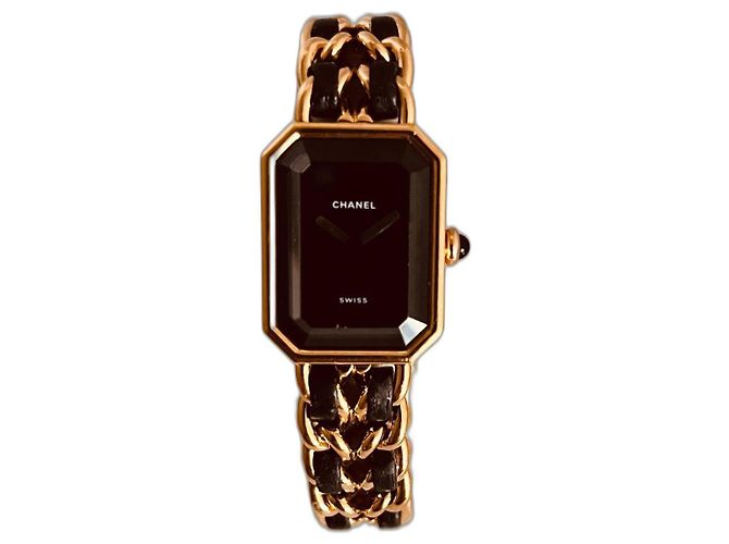 Orologio Chanel Première M placcato oro D'oro