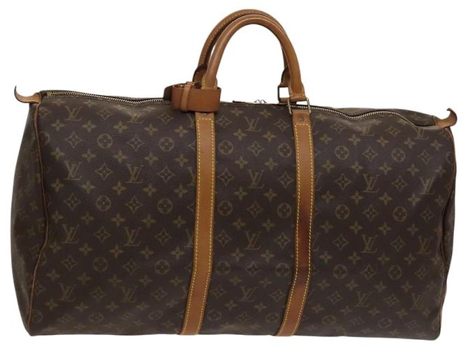 LOUIS VUITTON Monogram Keepall 55 Bolsa Boston M41424 LV Auth fm4599 Monograma
