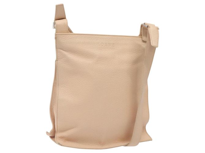 Loewe Bolsa de ombro de couro rosa Auth sw433