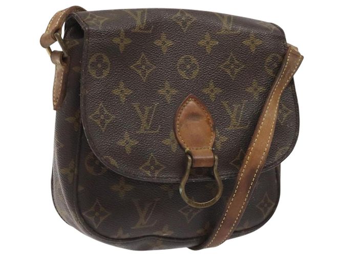 LOUIS VUITTON Monogram Saint Cloud MM Bolsa de Ombro M51243 LV Auth hk2429 Monograma