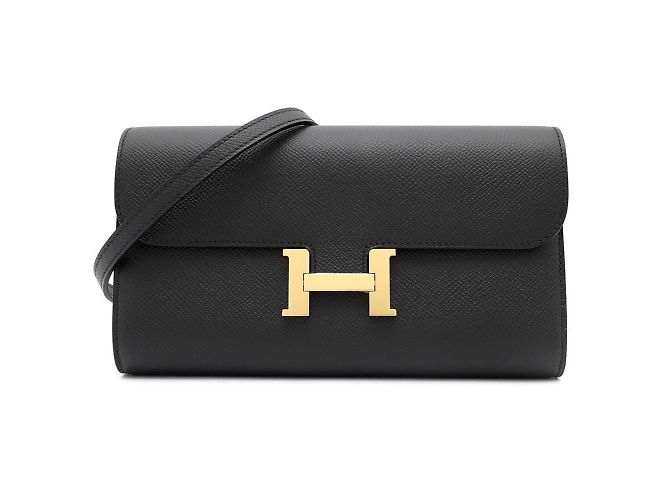 Hermès Cartera Larga Hermes Constance Para Llevar Negro