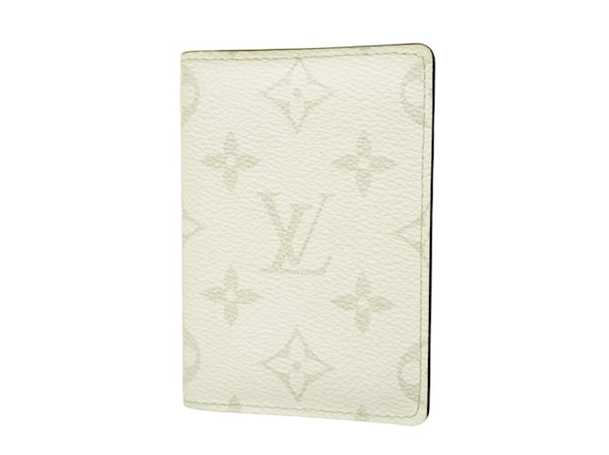 Organizer Louis Vuitton Taigarama Business Card Holder White  ref.2219205