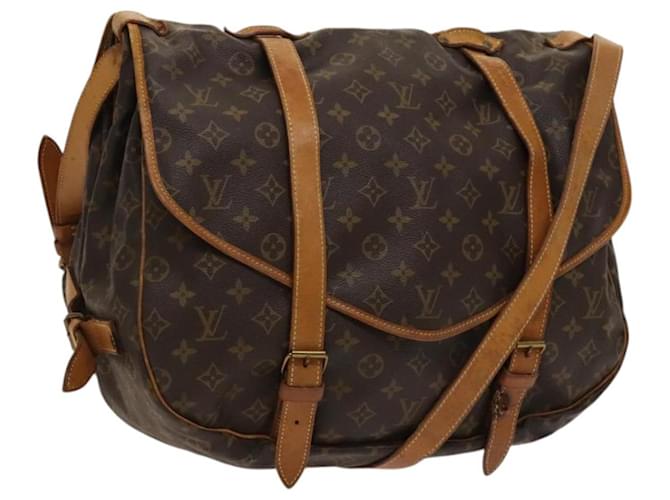 LOUIS VUITTON Monogram Saumur 43 Shoulder Bag M42252 LV Auth 121817 Cloth  ref.2219834