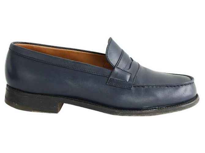 JW Anderson Mocassins en cuir bleus