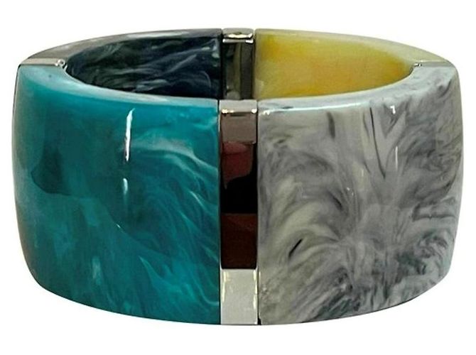 Wunderschönes hohes, starres DOLCE & GABBANA Armband in Türkis und mehrfarbig