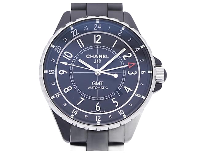 Chanel J12 GMT Ceramic Matte Black Automatic Watch  ref.2220491