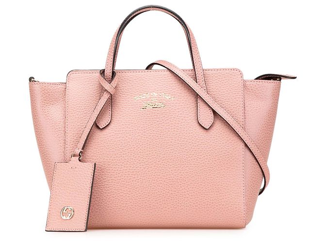 Bolso Swing Mini de piel de becerro rosa de Gucci