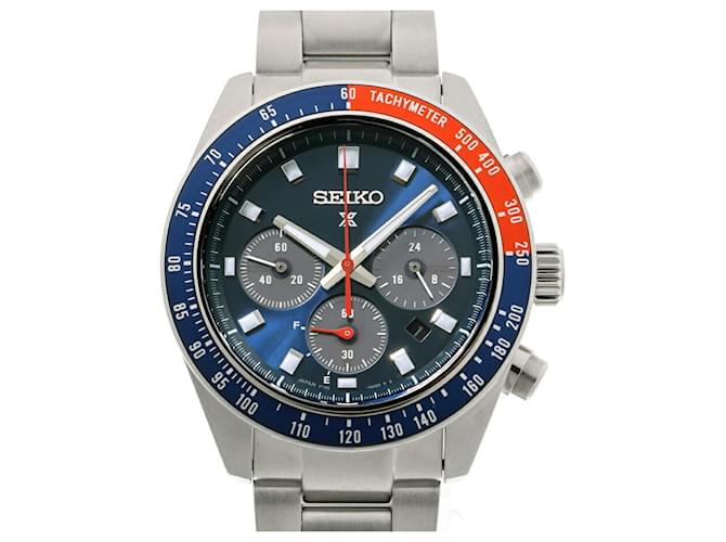Seiko Prospec Speed Timer SBDL097 Blue Quartz Wristwatch  ref.2221585
