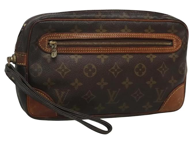 LOUIS VUITTON Monogram Marly Dragonne GM Clutch Bag M51825 LV Auth 123659 Cloth  ref.2221907