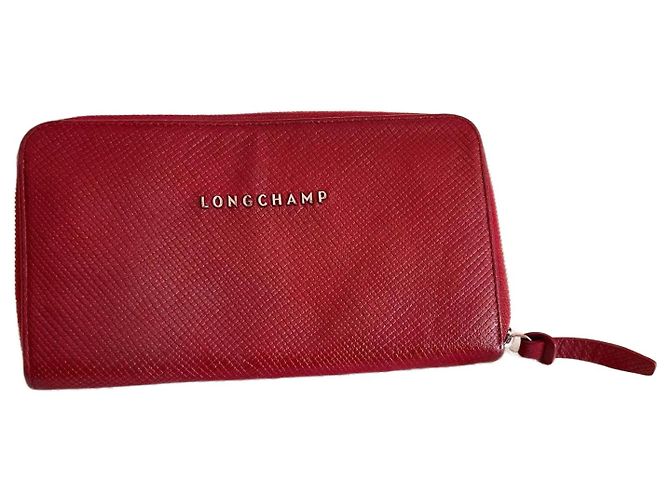 Cartera Longchamp Companion Cuero Burdeos